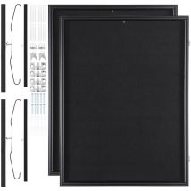 Mophorn - Présentoir pour maillots de sport (2 pièces, 23,3 x 31,2 x 1,5 pouces), grande boîte verrouillable avec cadre pour maillots de sport, verre