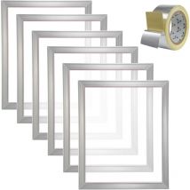 Mophorn - Presse à sérigraphie Machine à sérigraphie 50,8 x 61 cm 305 Mesh 6 cadres d'écran