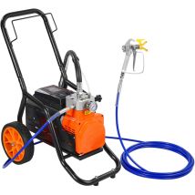 Mophorn - Pulvérisateur de peinture sans air à diaphragme, pulvérisateur de peinture sans air avec barre d'extension, 1700 w 3000 psi haute pression