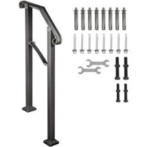 Rampes pour marches extérieures, adaptées aux rampes d'escalier extérieures à 2 ou 3 marches, rampe en fer forgé Arch2, rampe de porche réglable,