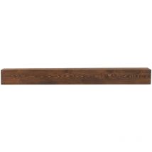 Mophorn - Repisa para chimenea , 60' x 8' x 6', capacidad de peso de 50 lb, repisa de madera natural para sobre chimenea, estante flotante de granja