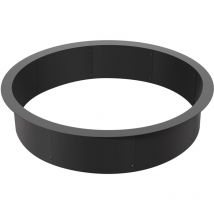 Round Fire Pit Ring, 40-Inch Outer/36-Inch Inner Diameter.8.5-Inch Height.Heavy-duty carbon steel liner for diy campfire,suitable for above or