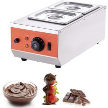 Mophorn - Schokoladen-Temperiermaschine, Doppeltank mit 9 Pfund Fassungsvermögen, Schokoladenschmelztiegel für Süßwaren und Desserts