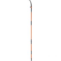 Mophorn - Scie à perche manuelle, élagueuse d'arbre extensible de 7,3 à 27 pieds, lame en acier tranchant, 8 poignées légères en fibre de verre,