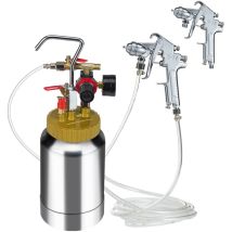 Mophorn Serbatoio A Pressione Per Vernice Ad Aria Da 2l, Pistola A Spruzzo Leggera Da 0,5 Gal Con Ugello Da 1,8 Mm, Tubo Flessibile Da 3 M Per Casa, 