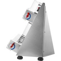 Sfogliatrice per pasta per pizza, 3-15 in automatico commerciale per pizza, 390 w macchina elettrica, 260 all'ora, acciaio inox spessore regolabile
