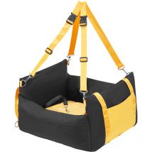 Mophorn - Siège auto pour chien, rehausseur fonctionnel et imperméable pour la voiture, avec poignées latérales, pochette de rangement, laisse de