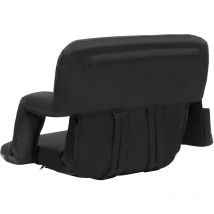 Mophorn - Siège de stade avec support dorsal, chaise pliante rembourrée, siège inclinable portable pour le sport, la plage, le camping, les concerts