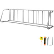 Mophorn - vevor Support de velo, 9 supports, porte-velos au sol 283,5 cm de longueur, support a velos en grille tout en acier, support de rangement