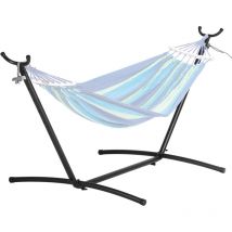 Mophorn Supporto per Amaca in Legno, Capacita 204 kg per 2 Persone, Telaio per Amaca, Adatto per Amache 2,9-3,85 m, Supporto Regolabile in Legno
