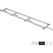 Système de guidage de fraiseuse sur rail de 9 pieds, guide de fraisage réglable en aluminium avec 4 kits de barres transversales pour scies à chaîne,