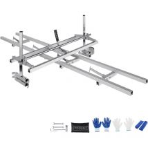 Système de guidage de rail et de tronçonneuse , scierie portable pour barre de guidage de 14 à 36 pouces, rail en aluminium - Mophorn