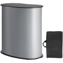 Mophorn Table de podium portable pour salon professionnel Mophorn, 35,43" x 19,29" x 37,01", support de comptoir d'affichage pliable avec sac de