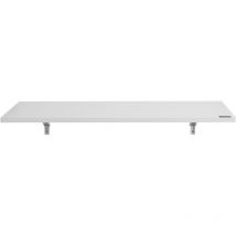 Table pliante murale 47.24« x 19.69 », bureau flottant avec support en fer, bureau rabattable pour petits espaces, bureau à domicile, cuisine, salle
