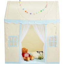 Tenda da Gioco per Bambini 1320x890x1520 mm Tenda per Bambini 1 a 5 Anni, con Tappetino Lampada da Tenda, Finestre per Interni Esterni, Tenda da