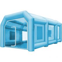 Tente gonflable, cabine de pulvérisation gonflable 26x13x10 pieds, cabine de peinture personnalisée pour voitures, poste de travail géant, tissu