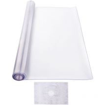 Tovaglia di Plastica 1016x2032mm Spessore 2,0 mm Copertura Trasparente Protezione Tavolo Rettangolare Impermeabile Facile da Pulire Tovaglia per