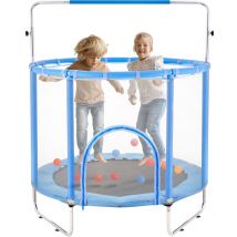 Mophorn Trampoline pour enfants de 140 cm, trampoline d'intérieur et d'extérieur de 4,6 pieds, mini trampoline récréatif pour tout-petits avec filet