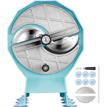 Mophorn - Trancheuse manuelle pour fruits et légumes, épaisseur réglable de 0 à 12 mm, double ports d'alimentation, lame en acier inoxydable pour