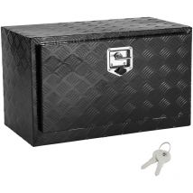 Mophorn - Truckbox Caja de Herramientas,Caja de Remolque Debajo de la Carrocería,760x355x405 mm Caja de Almacenamiento,Aleación de Aluminio,Caja de