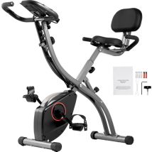 Mophorn - Vélo d'exercice pliable, résistance réglable, écran lcd, salle de sport à domicile