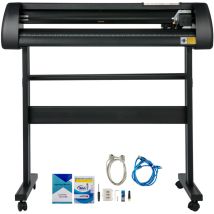Mophorn - Vinyl-Schneidemaschine, 34 Zoll, einstellbare Kraft und Geschwindigkeit, Schilderherstellungsset