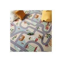 Moquette de jeu enfant - Circuit de voiture - Campagne - Rouleau de 4m x 33m
