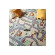 Moquette de jeu enfant - Circuit de voiture - Campagne - Rouleau de 4m x 7m