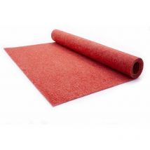 Moquette d'extérieur dimensions et couleurs au choix tapis artificiel malta idéal pour balcon revêtement de sol outdoor - 100 x 200 cm - Rouge.