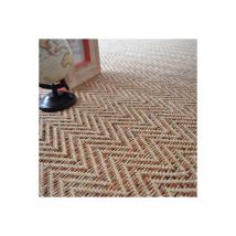 Moquette Tissé plat - Java Chevron - Nature - Rouleau de 4m x 3m
