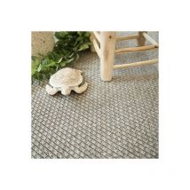 Moquette Tissé Plat - Natté Sumatra - Silver - Rouleau de 4m x 11m