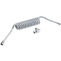 Mora Antibaktus Brauseschlauch 55 - 200 cm – Kunststoff – Silber-Grau