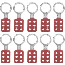Moraillon de verrouillage 38mm/1,5 pouces, 10 pièces, isolation en aluminium à 6 trous pour les endroits explosifs inflammables