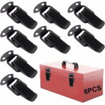 Moraillon Fermeture 8 Pcs - Serrure Tension En Acier Inoxydable - Serrure Caisse Verrouillage Du Levier Verrouillage Bascule Basculer La Fermeture