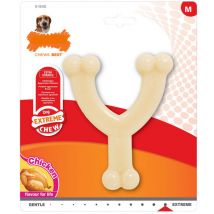 Mordedor de perro nylabone extreme chew wishbone talla m pollo nylon