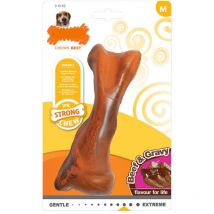 Nylabone - Mordedor de perro strong chew salsa carne goma talla m