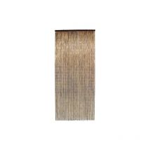Rideau de porte Bâtonnets de bambou vernis - coloris acajou - 90 x 200 cm Morel