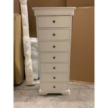 Altro - morello mobili septeto de madera acabado lacado blanco arenado 51,5 x 32 x 123 cm