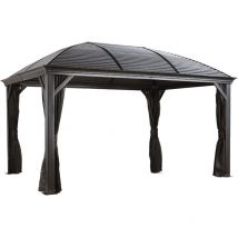 Aluminium Pavillon Gazebo Moreno 10x14 incl. moustiquaire - Sojag