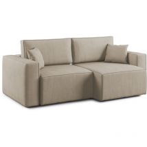 Morfeo Canapé avec assise extractible en tissu imperméable T02 215 cm beige