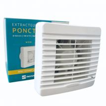 Neoventil - mori h - V0 - Extracteur d'air pour Salle de Bain/WC - Détection d'Humidité - Modèle V0 - Faible consommation énergétique - Silencieux