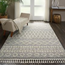 Nourison - Moroccan Shag MRS02 Silver 279cm x 381cm Rectangle - Grey