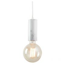 Morphou Sospensione a Soffitto 1 Luce Marmo Bianco
