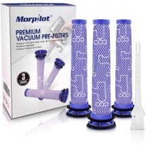 Morpilot - Filtro per Dyson 3pcs Filtro lavabili compatibili con aspirapolvere V8 V7 V6 DC58 DC59 DC61 DC62 DC74, sostituzione per DY-965661-01