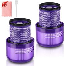Filtro Per Dyson V11 Serie, Filtro Di Ricambio Lavabile Per Dyson V11, Dyson Sv14 Serie, Dyson V15 Detect, Con Spazzola E Panno Per La Pulizia, 