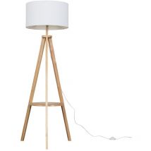 Minisun - Morrigan Tripod Brown Floor Lamp