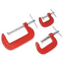 Beast - Set di morsetti di tipo c in ferro resistente con misure da 25 - 50 - 75 mm