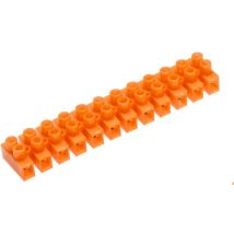 Hogert – Morsettiera a 12 vie in polietilene – 2,5 mm² – 250 V – Grado IP 00