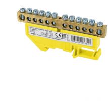 Morsettiera da guida din - 1 modulo - Installazione su guida TH35 - Tensione nominale 500V - Giallo