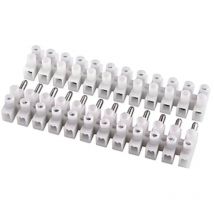 Morsettiera elettrica mammut doppia innesto rapido bianco 6 mm